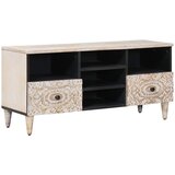 TV ormar s ladicama Bijelo 100 x 33,5 x 46 cm Čvrsto drvo manga | Eponuda.ba