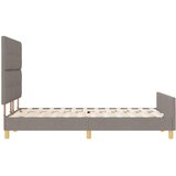  Krevetna konstrukcija Sivo-smeđa 160 x 200 cm tkanina | shoptok.hr