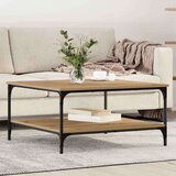 vidaXL Kava Stol hrast artisan 80 x 80 x 40 cm Konstruirano drvo | shoptok.hr