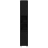  Kupaonski ormar Crni hrast 30 x 30 x 190 cm Konstruirano drvo | shoptok.hr