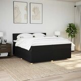  Krevet s oprugama i madracem crni 200x200 cm od tkanine | shoptok.hr