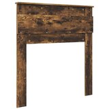  Uzglavlje s uzglavljem Dimljeni hrast 90 cm Konstruirano drvo | shoptok.hr