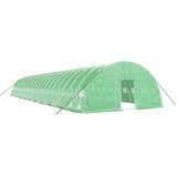 The Living Store Rastlinjak z jeklenim ogrodjem zelen 132 m² 22x6x2,85 m - Rastlinjak, (21418960) | Shoptok.si
