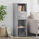 Visoka komoda siva boja hrasta 40x42,5x124 cm konstruirano drvo | shoptok.hr