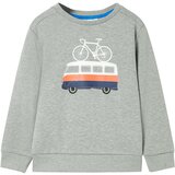  Dječja topla majica svijetla kaki prošarana 92 | shoptok.hr