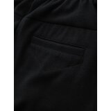 Ombre Men's knitted pants with elastic waistband - black | Shoptok.si