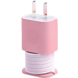  silikonski organizator kablova za punjače roze | ePonuda.com