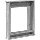 vidaXL Okvir za kamin siva sonoma 75x20x87,5 cm inženirski les | Shoptok.si