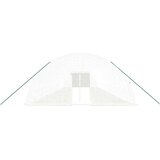 vidaXL Rastlinjak z jeklenim okvirjem bel 132 m 22x6x2,85 m | Shoptok.si