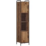  Set ormarića za kupaonicu 4 kom. Staro drvo 40 x 36 x 181 cm - Staro drvo Ormar ispod sudopera (1 vrata i 2 police) + viseći orm | shoptok.hr