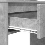 vidaXL Toaletne mize za spalnice Betonsko siva 80 x 39,6 x 135 cm | Shoptok.si