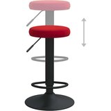  Barski stolčki 2 kosa vinsko rdeč žamet, (22126062) | Shoptok.si