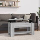vidaXL Klubska mizica siva sonoma 101x49x52 cm konstruiran les | Shoptok.si
