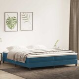 Box Spring krevet bez madracem tamnoplavi 200x210 cm baršun | shoptok.hr