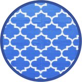 vidaXL Zunanja preproga modra Ø200 cm PP, (21208158) | Shoptok.si