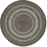 crni vanjski tepih Silvana Rutto, ⌀ 120 cm