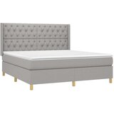  box spring s madracem svjetlosiva 160x200 cm tkanina | shoptok.hr