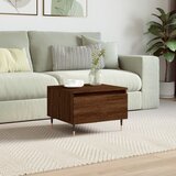 vidaXL Klubska mizica rjavi hrast 50x46x35 cm inženirski les | Shoptok.si