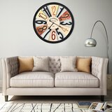 vidaXL Zidni sat metalni 60 cm raznobojni Cijene