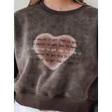 DStreet Bluza damska oversize tie-dye z sercem DESSER grafitowa | shoptok.hr