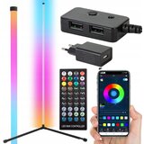  LED RGB kut podne svjetiljke 100cm App + Rainbow 3D daljinski upravljač | shoptok.hr