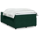 Box spring krevet s madracem tamnozeleni 120x200 cm baršunasti | shoptok.hr
