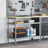 vidaXL Delovna Miza Siva, Rjava Jeklo, Inženirski les 100 x 55 x 85 cm | Shoptok.si