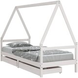  Okvir za dječji krevet s ladicama bijeli 80x200 cm od borovine | shoptok.hr