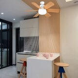 Smania LightFlower™ leseni stropni ventilator LED (vtičnica E27) | Shoptok.si