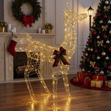  3D Božićni irvas LOVIISA 200 LED lampica Topla bijela Slike