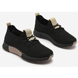 Resti Black women's sports shoes with brown inserts Keteti - Footwear | Shoptok.si