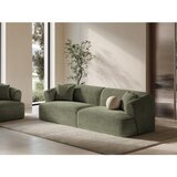 Cosmopolitan Design Zelena sedežna garnitura iz rebrastega žameta 255 cm Campi – | Shoptok.si