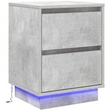  Noćni ormar s ladicama 2 pcs Betonski sivi 39 x 34,5 x 50 cm | shoptok.hr