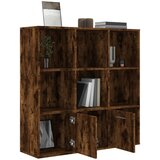  za knjige boja dimljenog hrasta 98 x 30 x 98 cm | shoptok.hr