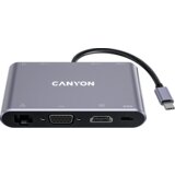 Canyon hub DS-14 8in1 4k USB-C Dark Grey | ePonuda.com