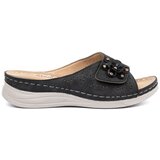 SEASTAR Black women's flip-flops with a decorative flower Cijene
