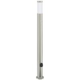 vidaXL Stebriček s senzorjem in vtičnico 110 cm nerjaveče jeklo IP44, (5000296980) | Shoptok.si