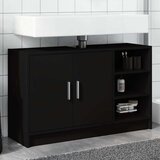 Ormarić za umivaonik crni 90 x 29 x 55 cm konstruirano drvo | shoptok.hr