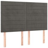  Krevet s oprugama i madracem tamnosivi 140x190 cm baršunasti | shoptok.hr