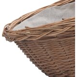  Košara za drva za ogrjev s ručkom 60x44x55 cm Prirodna vrba | shoptok.hr