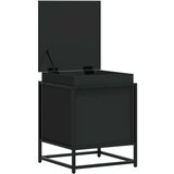  Škatla s pokrovom črna 40x40x51,5 cm inženirski les | Shoptok.si