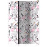  Paravan u 3 dijela - Flamingos and Twigs [Room Dividers] 135x172 | shoptok.hr