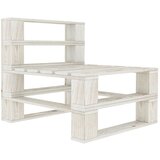 The Living Store Vrtni srednji kavč iz palet les bel - Kavč Iz Palet, (21480292) | Shoptok.si
