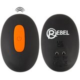 Rebel - prsten za penis s vibracijom za stimulaciju here (crni) | shoptok.hr