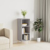 vidaXL Komoda siva sonoma 34,5x32,5x90 cm inženirski les Cene
