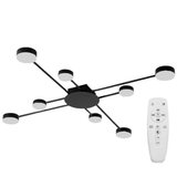Toolight moderna stropna svjetilka crna 8-RUKA led APP523-8C | shoptok.hr