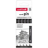 Marker Uni pin set 0,1/0,3/0,5/0,7/0,9 mm crni Classic 5/1 | shoptok.hr