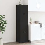 vidaXL Lekarniška omara črna 40x41x174,5 cm inženirski les | Shoptok.si