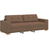  Set sofe od 3 dijela s jastučićima smeđe tkanine | shoptok.hr