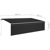  Automatska tenda s roletom i senzorom LED 5 x 3 m antracit Slike